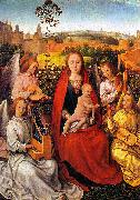 Hans Memling Virgin and Child with Musician Angels painting